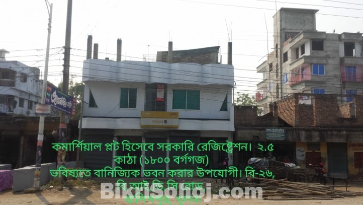 খুলনা শহরের খালিশপুরে বানিজ্যিক প্লট